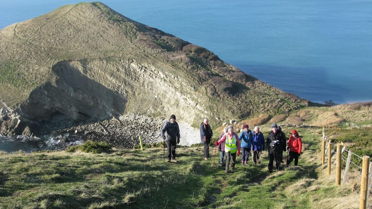 Swanage Walking Group Gad Cliff Ascent