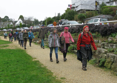 Photo of walkers near Coy Pond – Feb 7, 2024