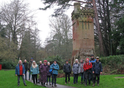 Photo taken by the Victorian disused water tower in Bournemouth Upper Gardens – Feb 7, 2024