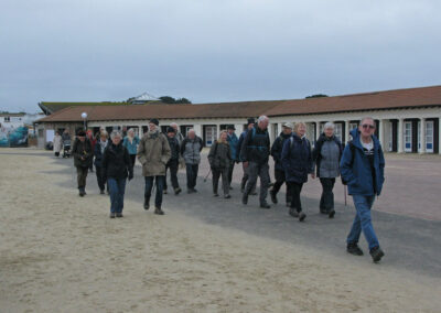 Photo of walking group leaving Sandbanks – Feb 17, 2024