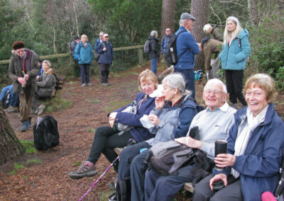 Photo taken during rest break in Branksome Dean Chine – Feb 17, 2024