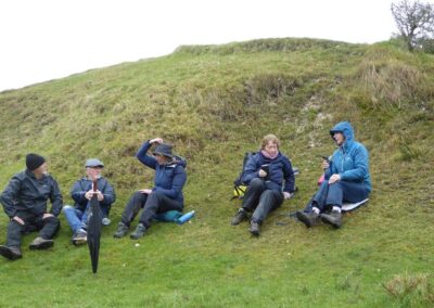 Photo of rest stop at the pit at Stonehill Down – March 9, 2024