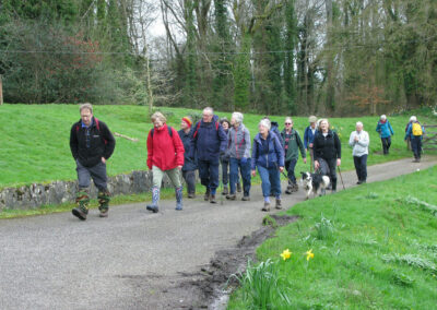 Photo of group arriving in Chalbury – March 16, 2024