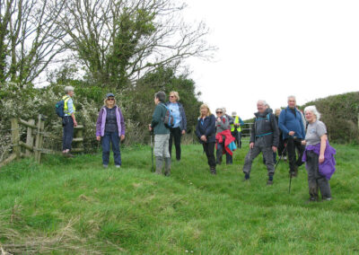 Photo of walkers on the South Coast Footpath – March 20, 2024