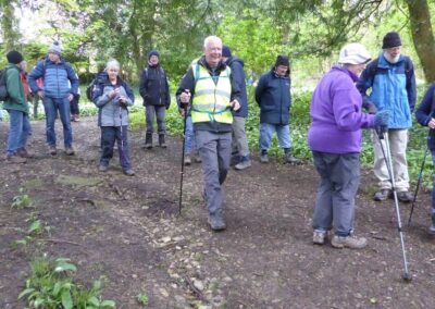 Photo of group on the way to Blashenwell Farm – April 27, 2024