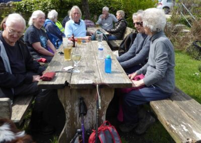 Photo of group at the Scott Arms after the walk – April 27, 2024