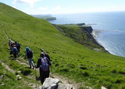 Photo of walkers returning from Ocean Seat – May 4, 2024