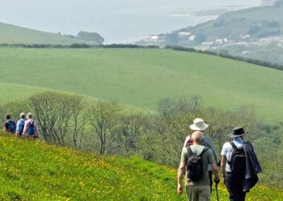 Photo of walkers on Seatown to Eype circular walk – May 11, 2024
