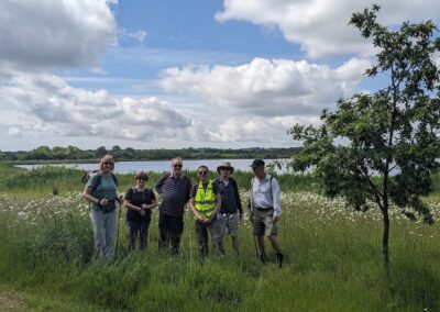 Photo of walkers on the Ferndown to Longham walk – May 29, 2024