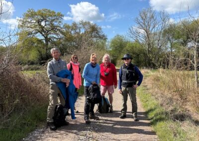 Photo of walkers on Holt Heath – April 16, 2025