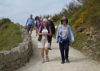 Photo of members at Durlston on the shorter walk option of the day – May 3, 2025