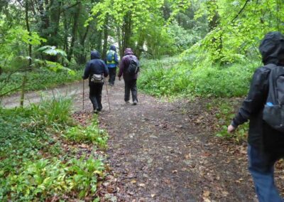 Photo of walkers in the rain – May 21, 2025