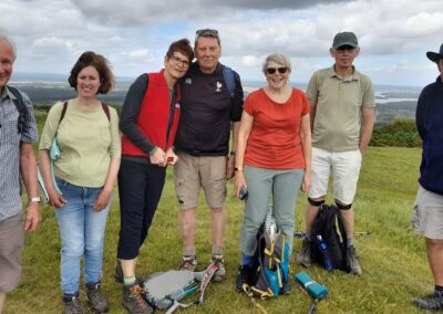 Group photo taken on Nine Barrow Down – May 28, 2025
