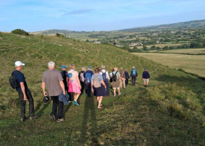 Photo taken on the descent towards Corfe – June 26, 2025