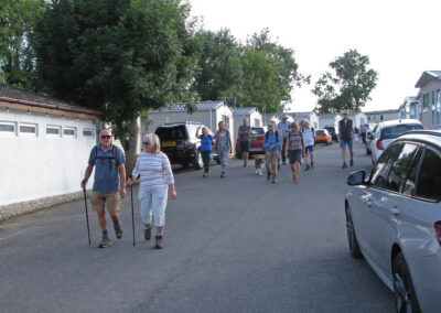 Photo of walkers eturning through Ulwell Holiday Park – July 14, 2025