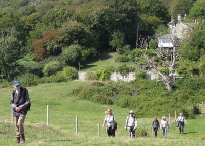 Isle of Wight HF Holiday: Photo of walkers near St Lawrence – September 4, 2025