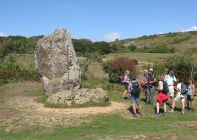 Isle of Wight HF Holiday: Photo of walkers at the Longstone – September 5, 2025