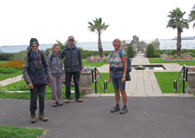 Photo of walkers at Sandsfoot Castle – September 9, 2025