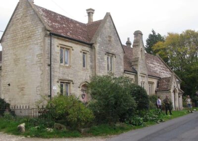 Photo of walkers outside the Old School House at West Stafford – October 8, 2025