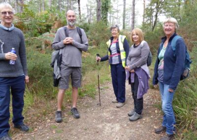 Photo of walkers on a Corfe Mullen footpath – October 11, 2025