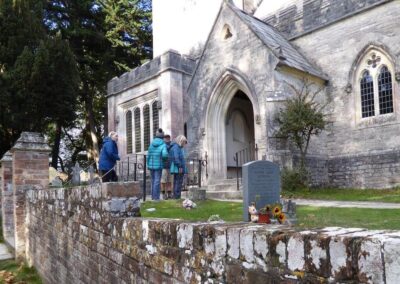 Photo of walkers at St Mary's Church, Brownsea Island – October 25, 2025