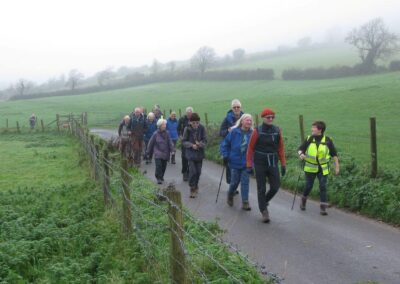 Photo of walkers near Whitecliff Farm – November 15, 2025