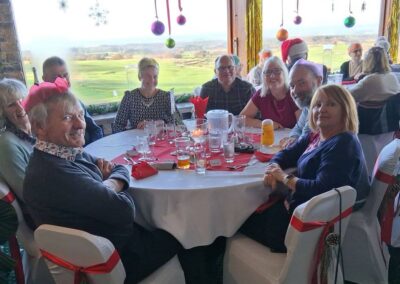 Photo of walking group members enjoying Christmas Lunch – December 10, 2025