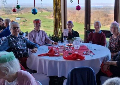 Photo of walking group members enjoying Christmas Lunch – December 10, 2025