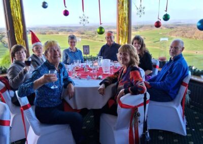 Photo of walking group members enjoying Christmas Lunch – December 10, 2025