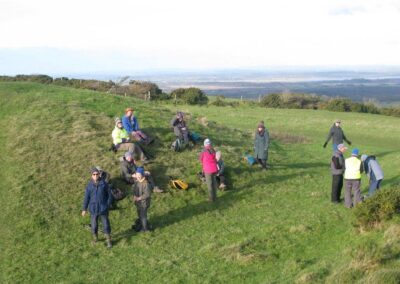 Photo taken at rest break on one of the barrows on Nine Barrow Down – January 7, 2026