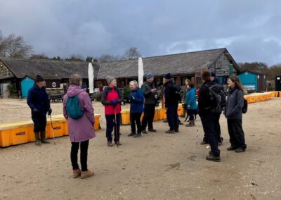 Photo of walkers at Knoll Beach cafe – February 7, 2026