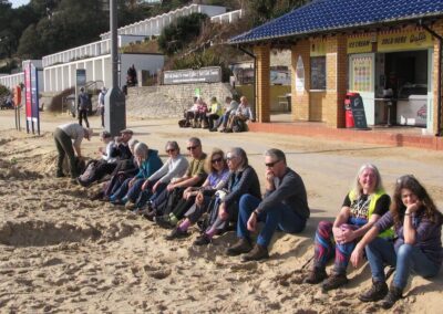 Photo taken during rest break at the base of Branksome Dean Chine – February 25, 2026