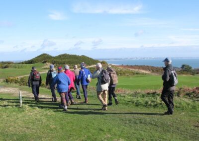 Photo of walkers crossing The Isle of Purbeck golf course – February 28, 2026
