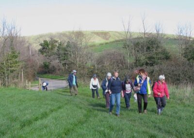 Photo of walkers heading back to Swanage – March 14, 2026