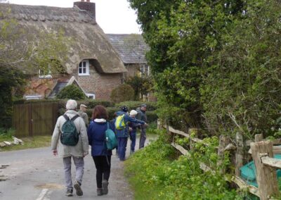 Photo of walkers at East Creech – April 1, 2026