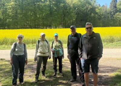 Photo of walkers at the edge of Coutman's Croft – April 29, 2026