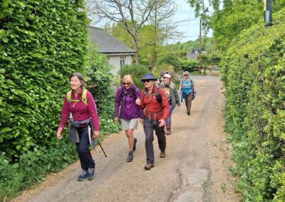 Photo of walkers leaving Southover on the second half of the walk – May 6, 2026