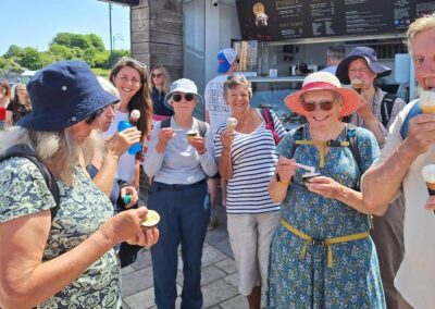 Photo of walkers enjoying an ice cream at the sea front – May 23, 2026
