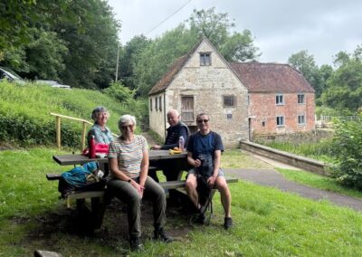 Photo of walkers at Sturminster Newton Mill – June 17, 2026