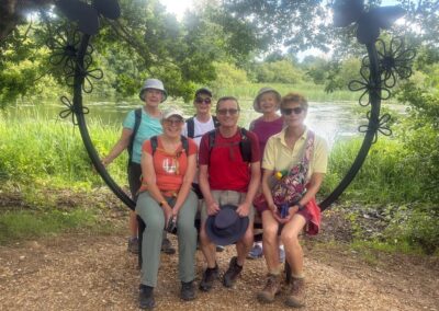 Photo of walkers posing by the lake at Moors Valley Country Park – July 1, 2026