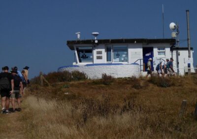 Photo of walkers at lookout station at St Aldhelm's Head – July 11, 2026