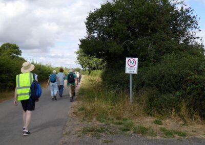 Photo of walkers on a quiet lane – August 5, 2026