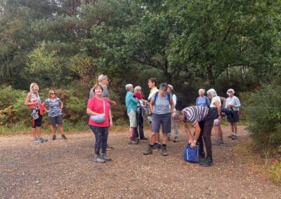 Group photo at the entrance to Gore Heath – August 19, 2026