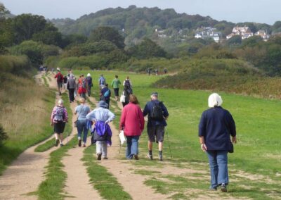 Photo of walkers on their way to Studland – September 19, 2026