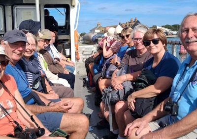 Photo of walkers on the Mudeford ferry – September 26, 2026