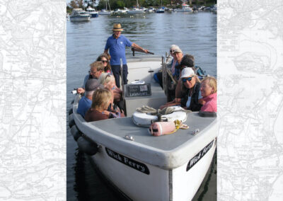 Photo of group crossing the River Stour by ferry back to Wick – September 26, 2026